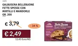 Prezzemolo e Vitale Galbusera bellebuone fette spesse con mirtilli e mandorle offerta