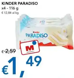 Migross Supermercati e Market Kinder paradiso offerta