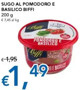 Migross Supermercati e Market Sugo al pomodoro e basilico BIFFI offerta
