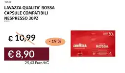 Prezzemolo e Vitale Lavazza qualita' rossa capsule compatibili nespresso offerta