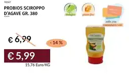 Prezzemolo e Vitale Probios sciroppo d'agave offerta