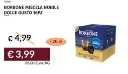 Prezzemolo e Vitale Borbone miscela nobile dolce gusto offerta
