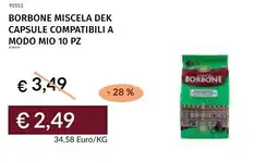 Prezzemolo e Vitale Borbone miscela dek capsule compatibili a modo mio offerta