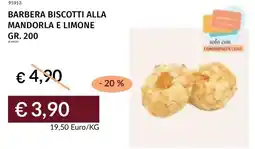 Prezzemolo e Vitale Barbera biscotti alla mandorla e limone offerta