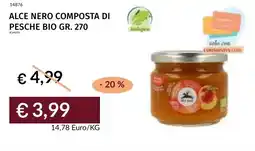 Prezzemolo e Vitale Alce nero composta di pesche bio offerta