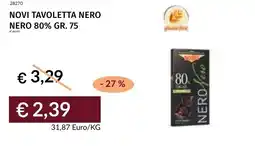 Prezzemolo e Vitale Novi tavoletta nero 80% offerta