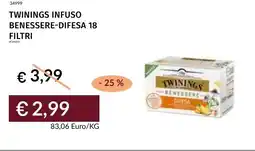 Prezzemolo e Vitale Twinings infuso benessere-difesa offerta