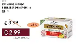 Prezzemolo e Vitale Twinings infuso benessere-energia offerta