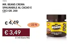 Prezzemolo e Vitale Mr. beans crema spalmabile al cacao e ceci offerta