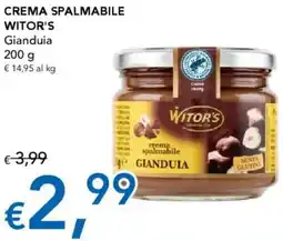 Migross Supermercati e Market Crema spalmabile WITOR'S offerta