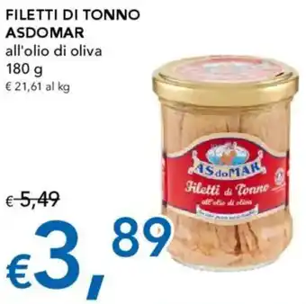 Migross Supermercati e Market Filetti di tonno ASDOMAR offerta
