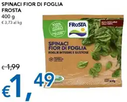 Migross Supermercati e Market Spinaci fior di foglia FROSTA offerta