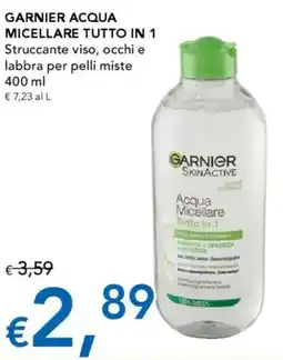 Migross Supermercati e Market Garnier acqua micellare tutto in 1 offerta