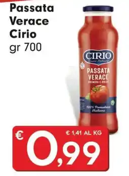 DeSpar Express Passata Verace Cirio offerta