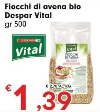 DeSpar Express Fiocchi di avena bio Despar Vital offerta