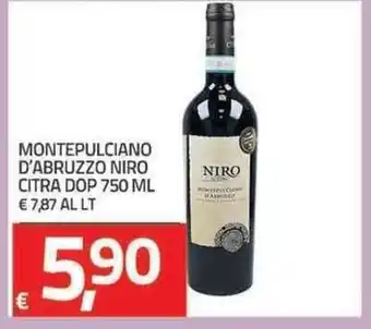 Niro Montepulciano D'Abruzzo Citra Dop 750ml