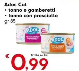 DeSpar Express Adoc Cat tonno e gamberetti tonno con prosciutto offerta