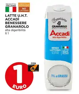 Alì Supermercati Latte u.h.t. accadì benessere GRANAROLO offerta
