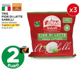 Alì Supermercati Tris fior di latte SABELLI offerta