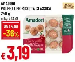 A&O Amadori polpettine ricetta classica offerta