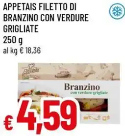 A&O Appetais filetto di branzino con verdure grigliate offerta