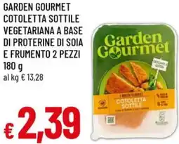 A&O Garden gourmet cotoletta sottile vegetariana a base di proterine di soia e frumento 2 pezzi offerta