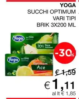 Coop YOGA SUCCHI OPTIMUM offerta