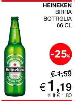 Coop HEINEKEN BIRRA BOTTIGLIA 66 CL offerta