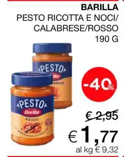 Coop BARILLA PESTO RICOTTA E NOCI/CALABRESE/ROSSO offerta