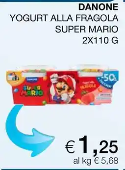 Coop DANONE YOGURT ALLA FRAGOLA SUPER MARIO 2X110 G offerta