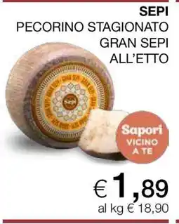 Coop SEPI PECORINO STAGIONATO GRAN SEPI ALL’ETTO offerta