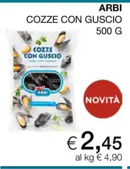 Coop ARBI COZZE CON GUSCIO offerta