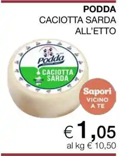 Coop PODDA CACIOTTA SARDA offerta