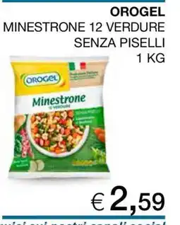 Coop OROGEL MINESTRONE 12 VERDURE SENZA PISELLI offerta
