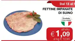 Coop Fettine Impanate di Suino offerta