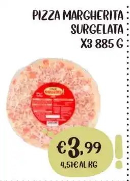 Coop PIZZA MARGHERITA SURGELATA X3 885 G offerta