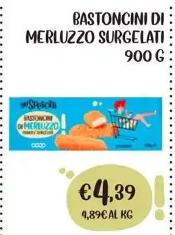 Coop Bastoncini di merluzzo surgelati offerta