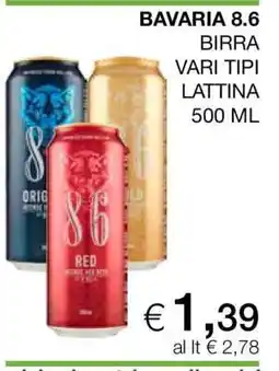Coop Bavaria 8.6 offerta