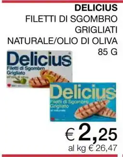 Coop DELICIUS FILETTI DI SGOMBRO GRIGLIATI offerta