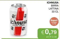 Coop ICHNUSA BIRRA LATTINA 33 CL offerta