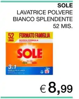 Coop SOLE LAVATRICE POLVERE BIANCO SPLENDENTE offerta