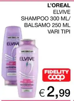 Coop L'OREAL ELVIVE offerta