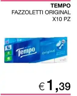 Coop TEMPO FAZZOLETTI ORIGINAL X10 PZ offerta