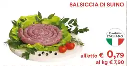 Coop Salsiccia Di Suino offerta