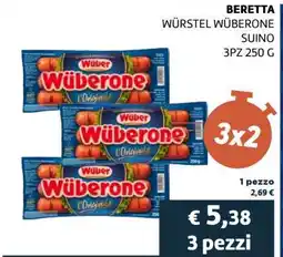 Coop BERETTA WÜRSTEL WÜBERONE SUINO offerta