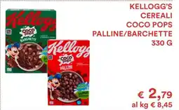 Coop KELLOGG'S CEREALI COCO POPS PALLINE/BARCHETTE offerta