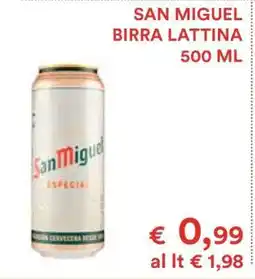 Coop SAN MIGUEL BIRRA LATTINA offerta