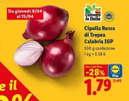 Lidl Cipolla Rossa di Tropea Calabria IGP offerta