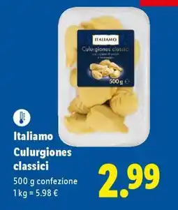Lidl Italiano Culurgiones classici offerta