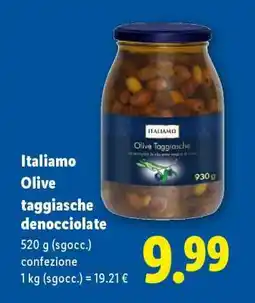 Lidl Italiano Olive taggiasche denocciolate offerta